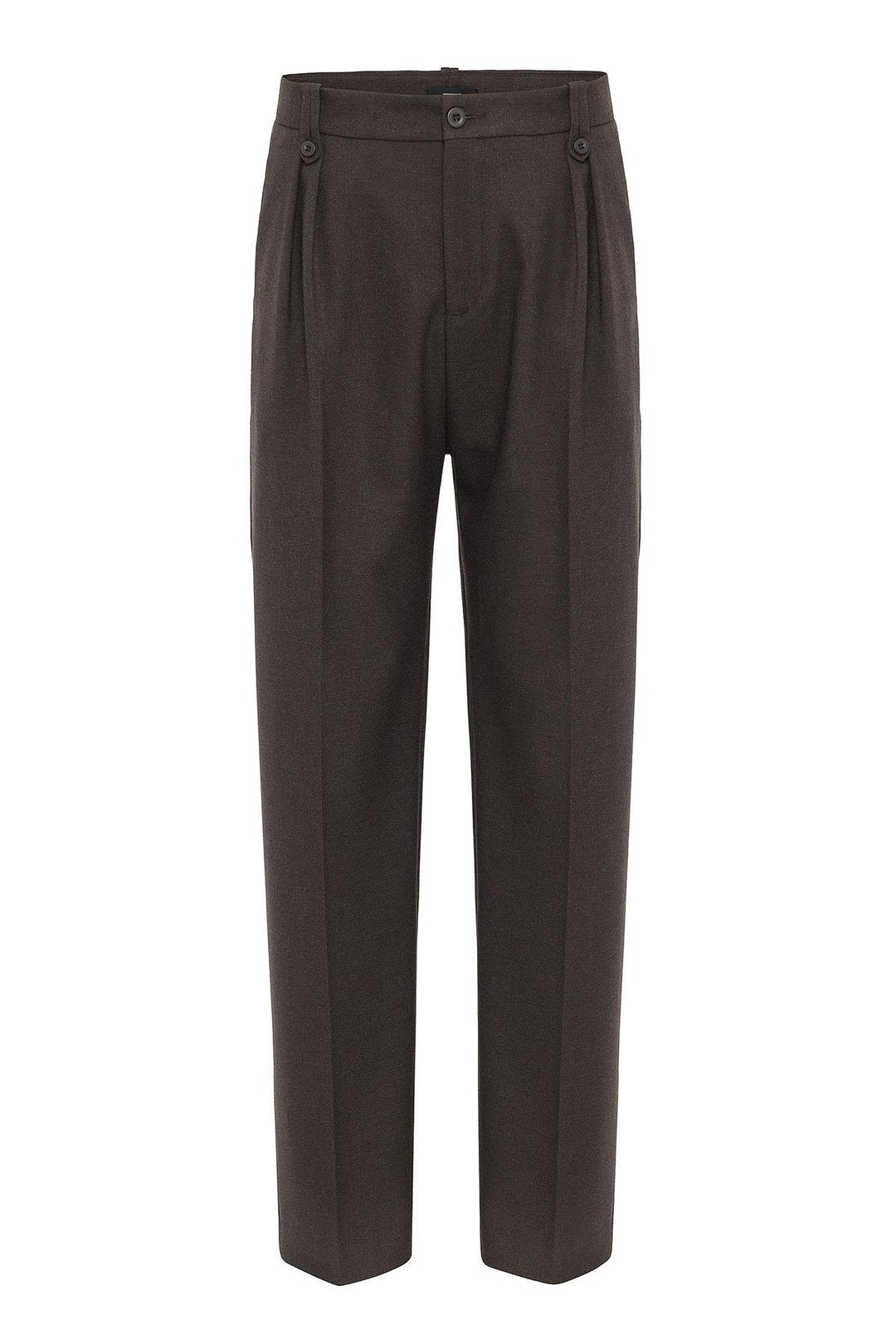ANT Antioch Coffee Double Pleated High Waist Men's Pants - Blacksburg