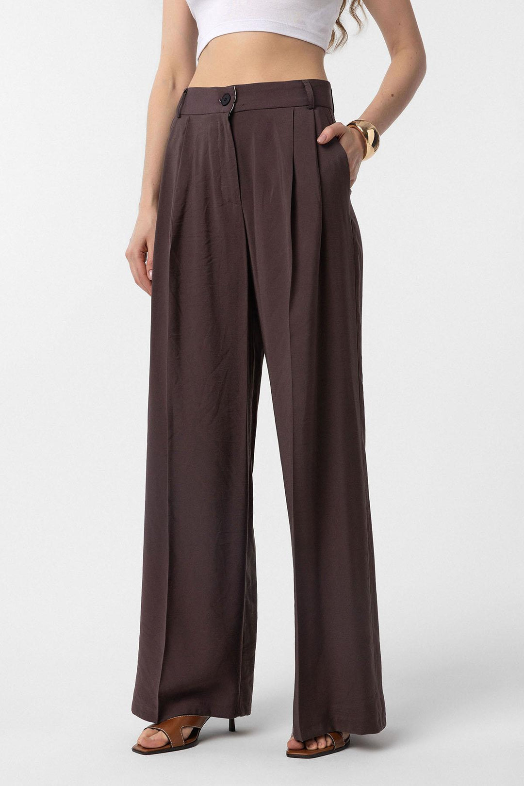 ANT Antioch Coffee Double-Breasted Women's Pants - Egg Harbor