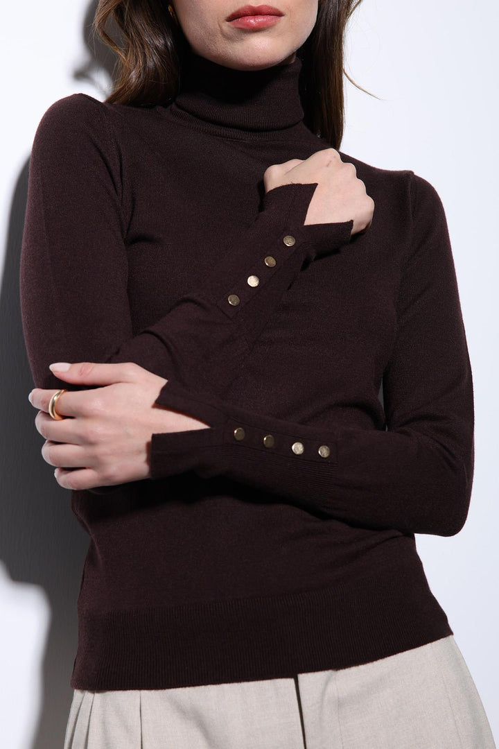 ANT Antioch Coffee Turtleneck Sweater - Sumy