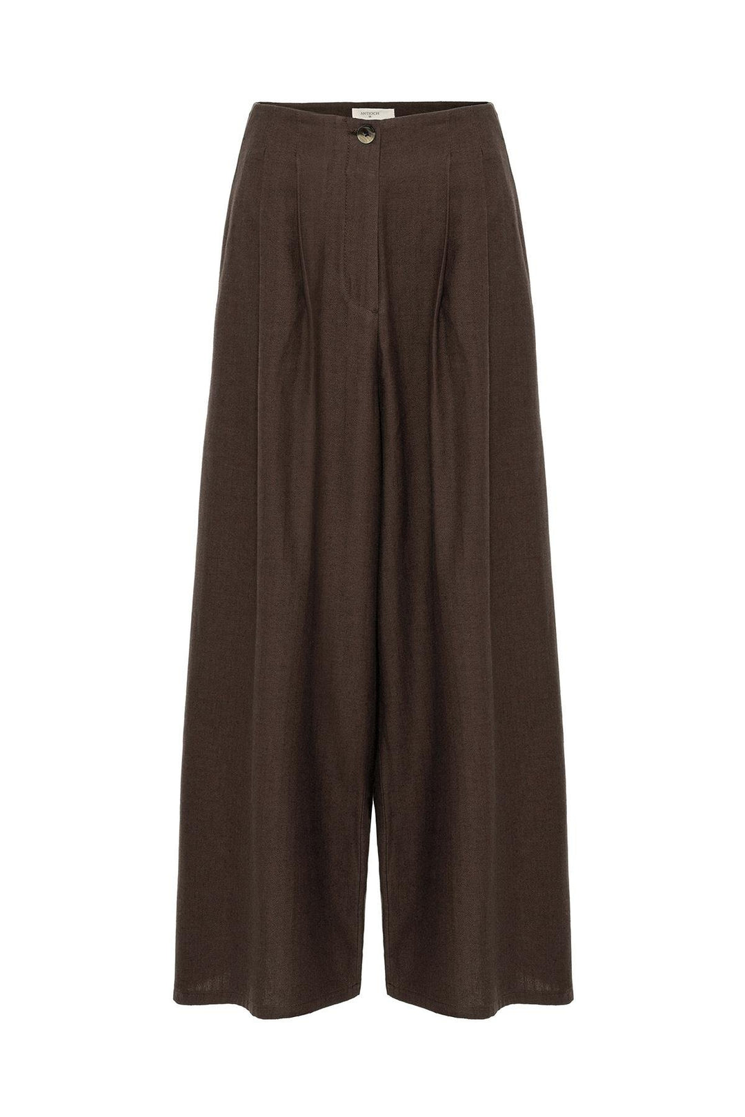ANT Antioch Coffee Linen Blend Women's Culotte Pants - Palma