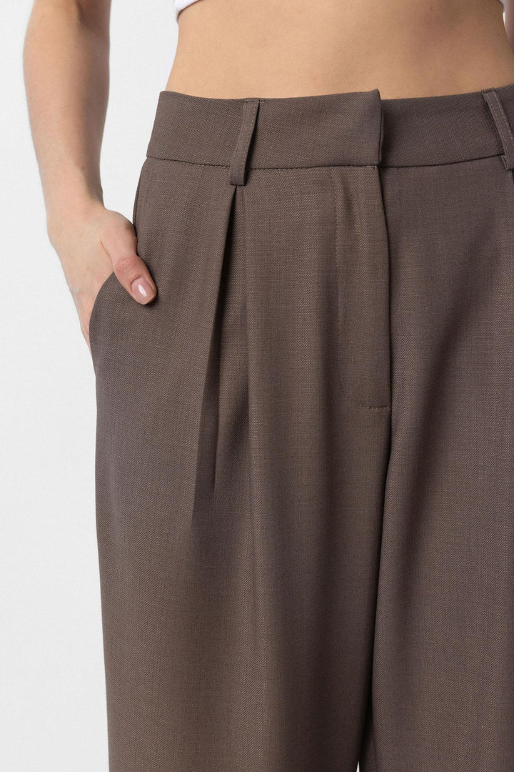 ANT Antioch Coffee Pilili Soft Ankle-Length Women's Pants - Myrhorod
