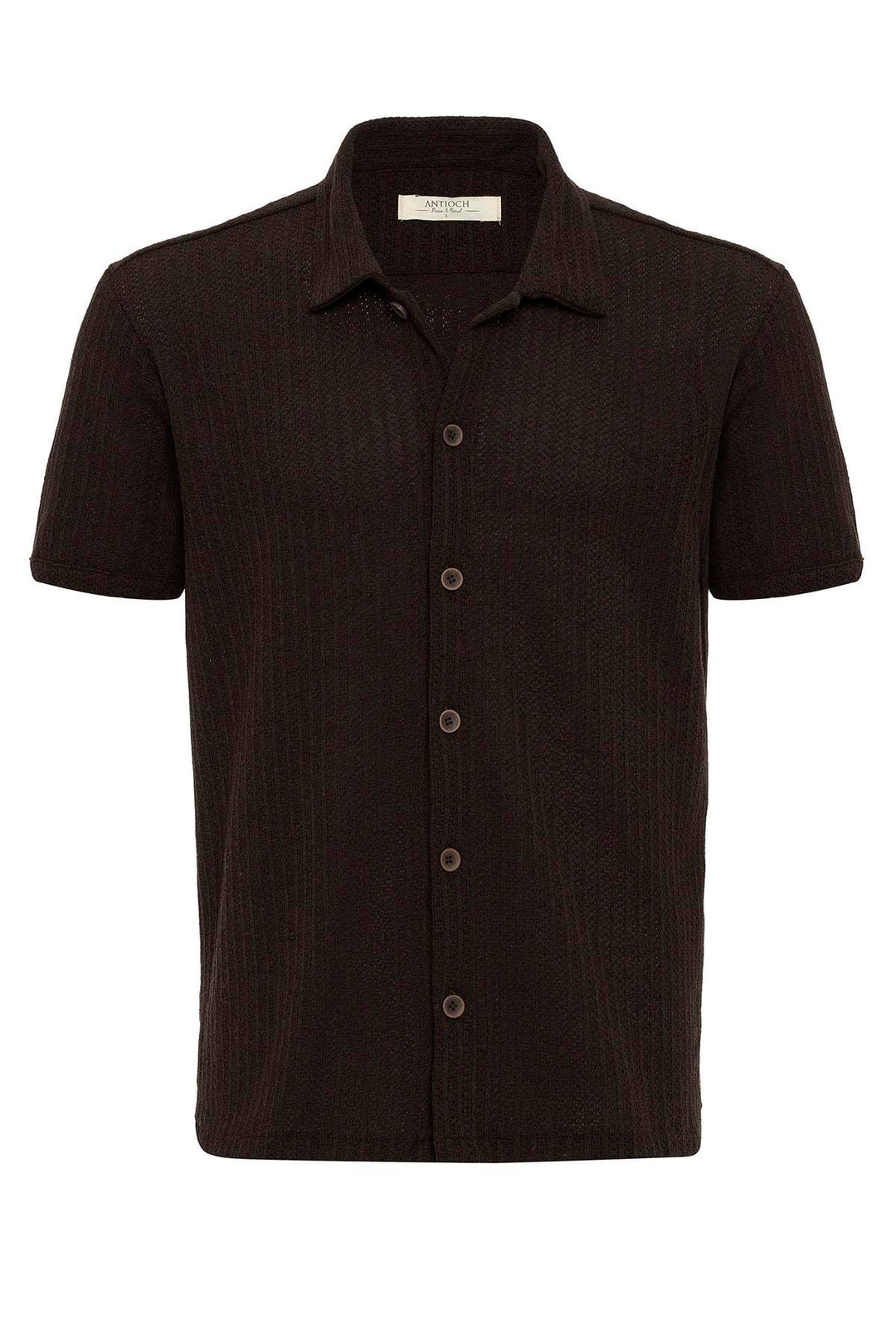 ANT Polo Neck Knitted Short Sleeve Men's Shirt - Visalia