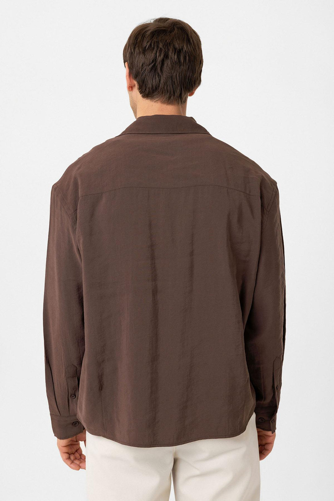 ANT Antioch Coffee Relax Fit Modal Fabric Men's Shirt - Warren