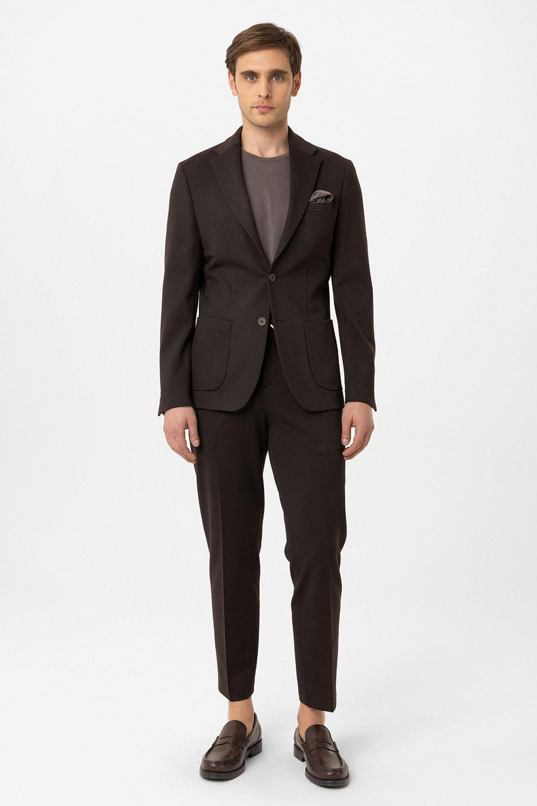 ANT Antioch Coffee Slim Fit Comfort Men's Suit - Sierra Vista