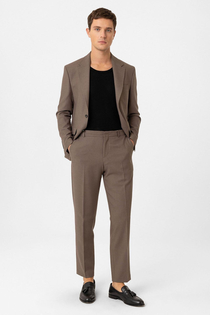 ANT Antioch Coffee Slim Fit Classic Men's Suit - Hillsborough