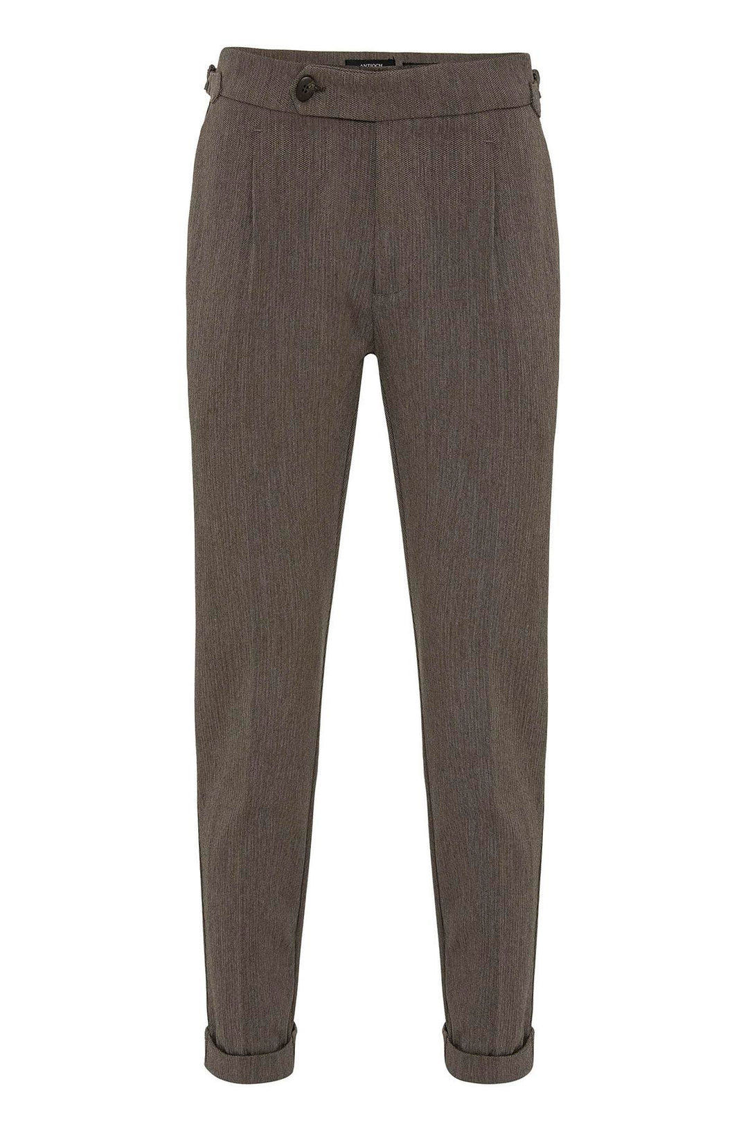 ANT High Waist Pleated Double Leg Men's Trousers - Kozáni
