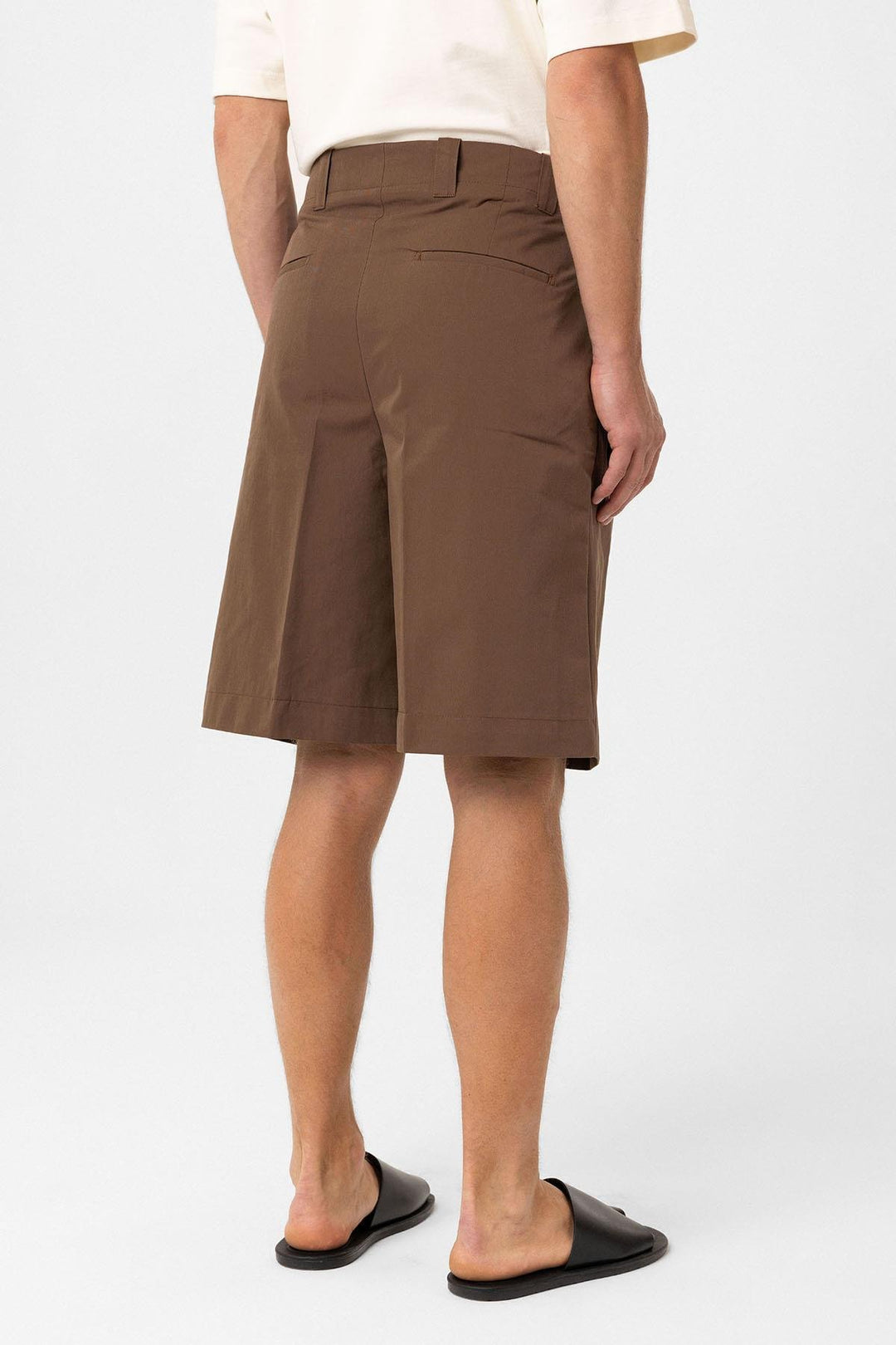 ANT Antioch Coffee High Waist Pleated Relaxed Bermuda Men's Shorts - Southfield