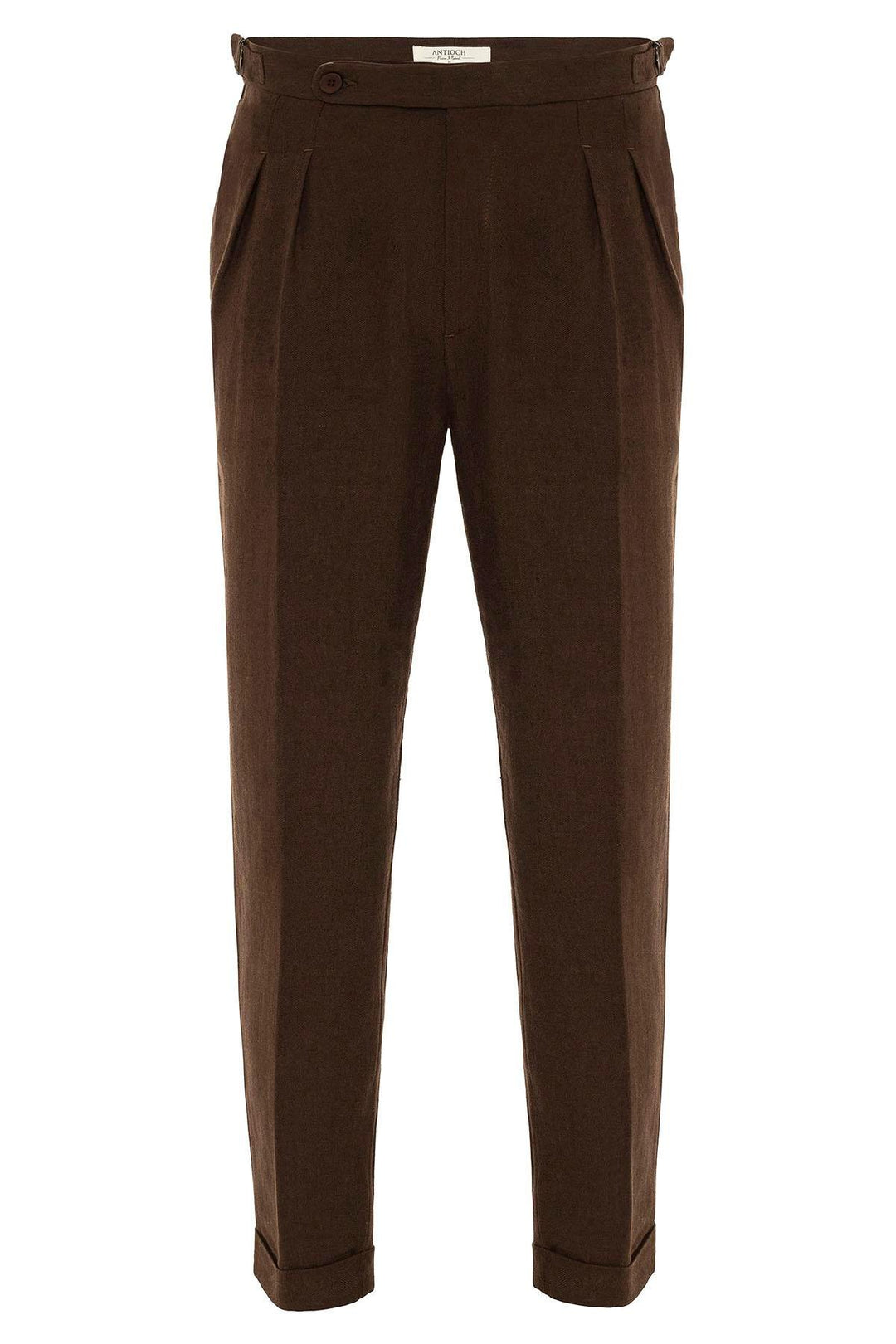 ANT High Waist Linen Blend Double Leg Men's Trousers - Kirkcaldy