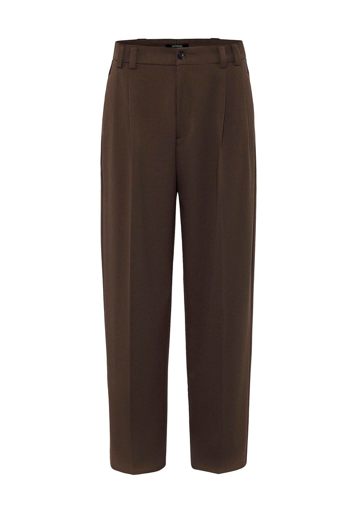 ANT Antioch Coffee High Waist Relax Fit Pleated Men's Pants - New Brunswick