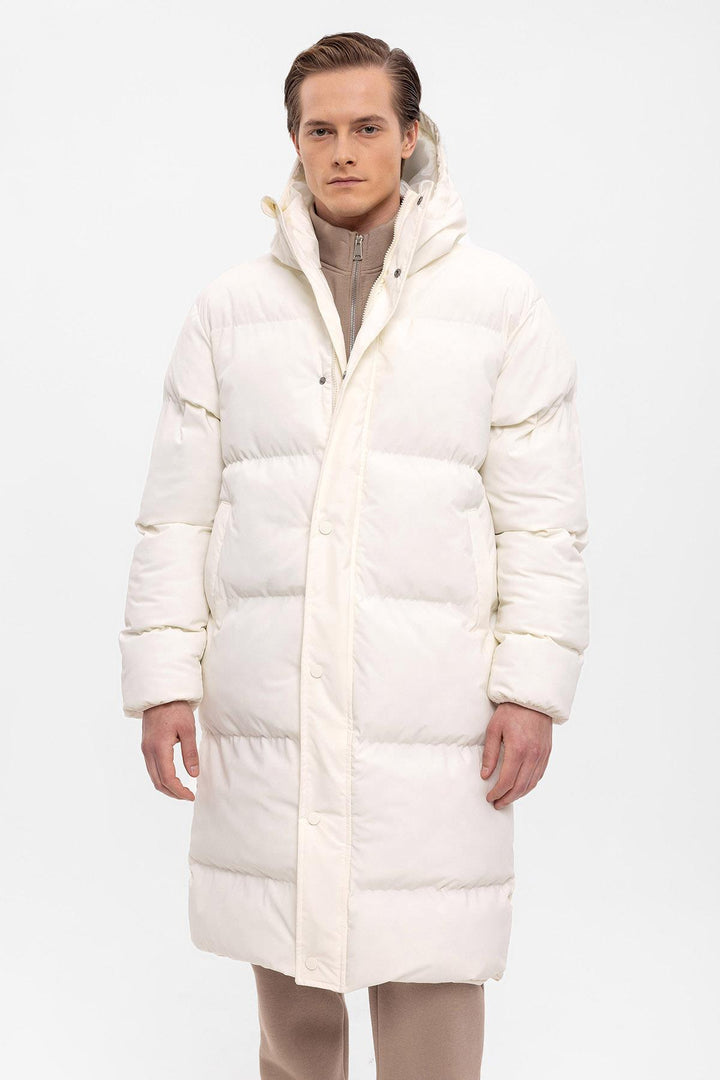 ANT Hooded Long Puffer Jacket - Basildon