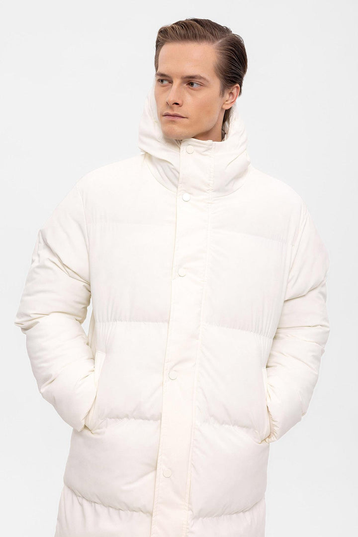 ANT Hooded Long Puffer Jacket - Basildon