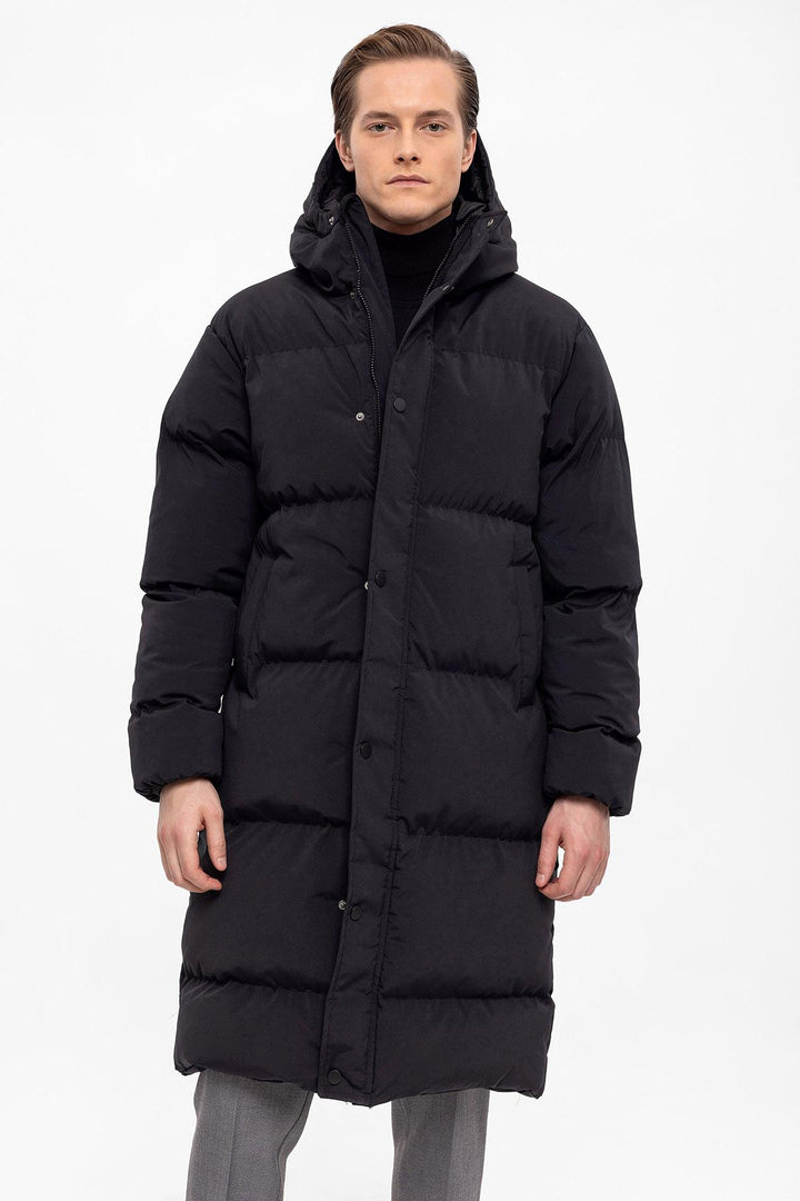 ANT Hooded Long Puffer Jacket - Modena