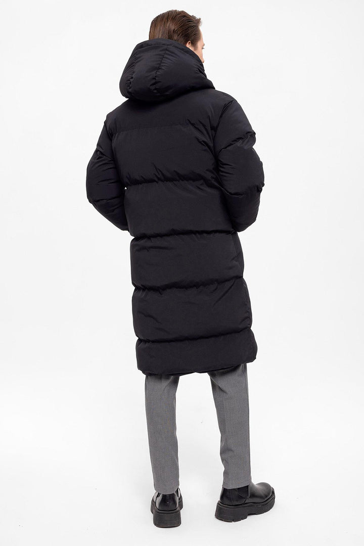 ANT Hooded Long Puffer Jacket - Modena