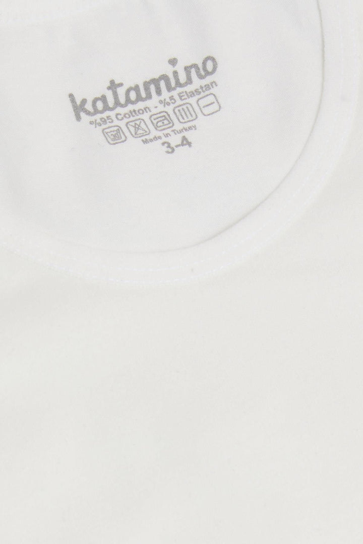 BRE Katamino Girl Child Tank Top & Slip Set Cute Unicorn Printed 10 Years, Ecru - Woonsocket