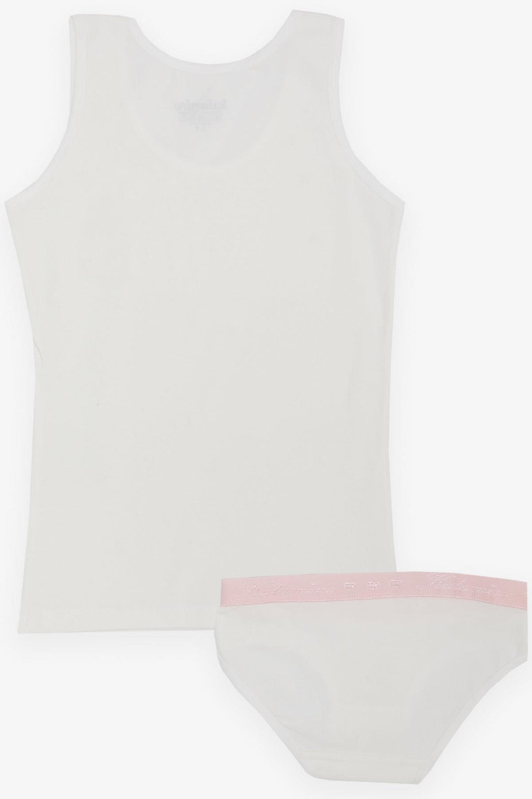 BRE Katamino Girl Child Tank Top & Slip Set Cute Unicorn Printed 10 Years, Ecru - Woonsocket