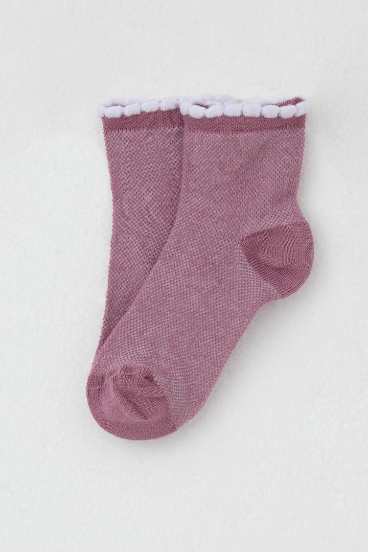 BRE Katamino Girl Child Socks Basic 1-6 Years, Pink - Ramos Arizpe