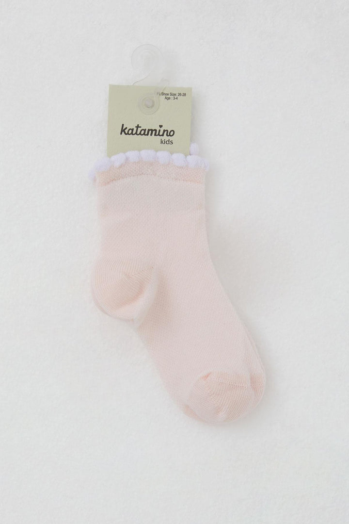 BRE Katamino Girl Child Socks Basic 1-6 Years, Pink - Gilroy