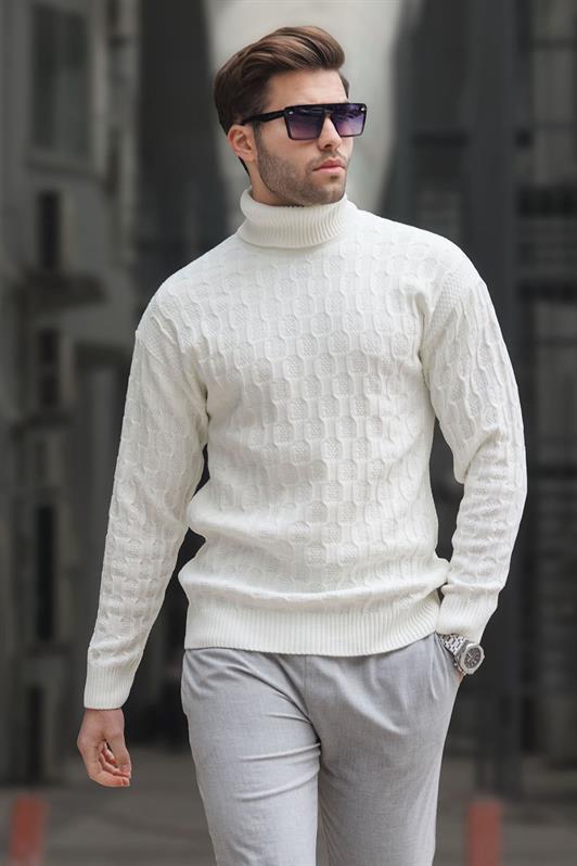 MDX Fisherman Collar Patterned Men's Sweater 6835 - Wythenshawe