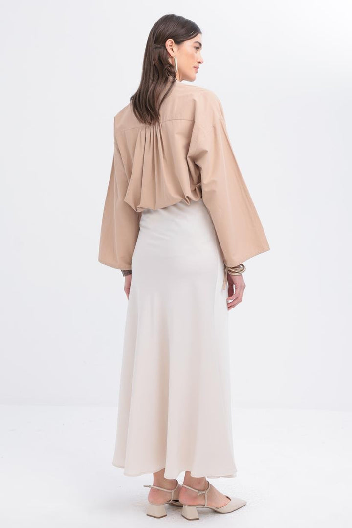 TLD Women Allday Bone Bone Elastic Waist Satin Skirt - Grants Pass