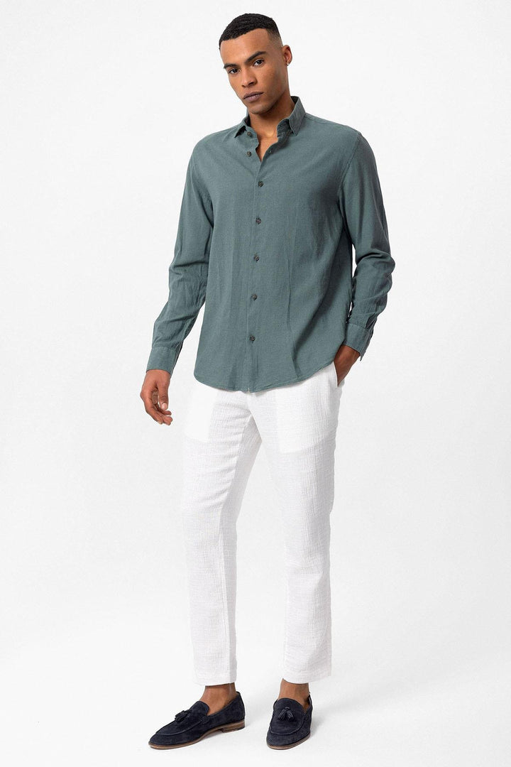 ANT Linen Blend Men's Shirt - Pearland