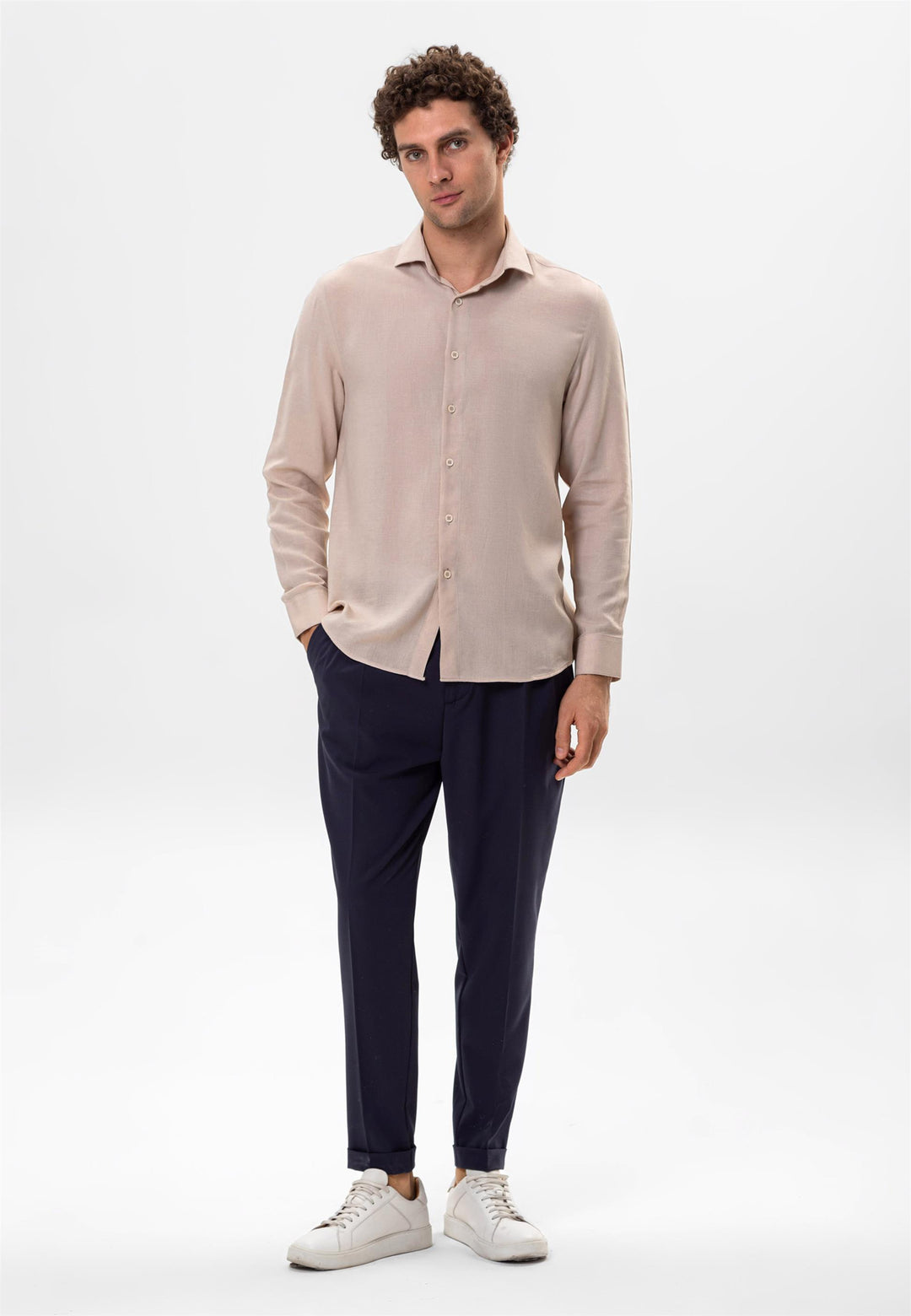 ANT Linen Blended Relax Fit Men's Shirt - Polatsk