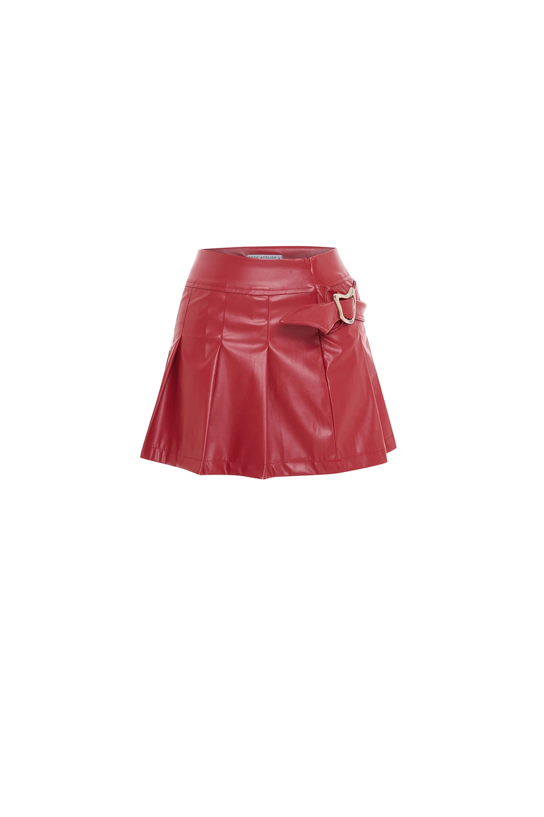 EYY Women Red Belt Detail Skirt - Chilapa de Álvarez