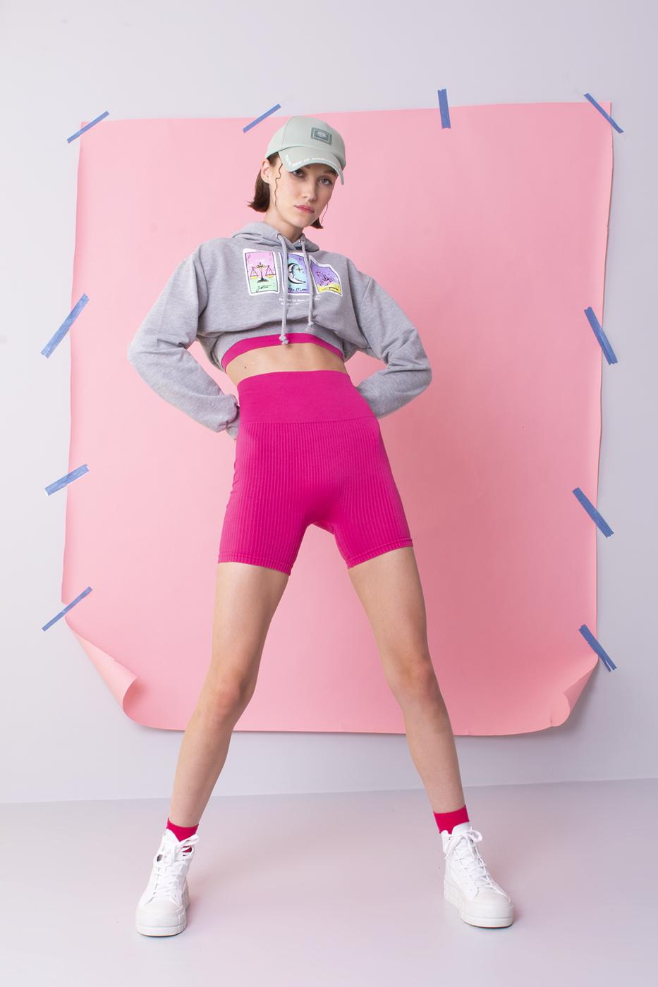 BSL Women Rib Knit Capri Sports Leggings - Dessau-Rosslau