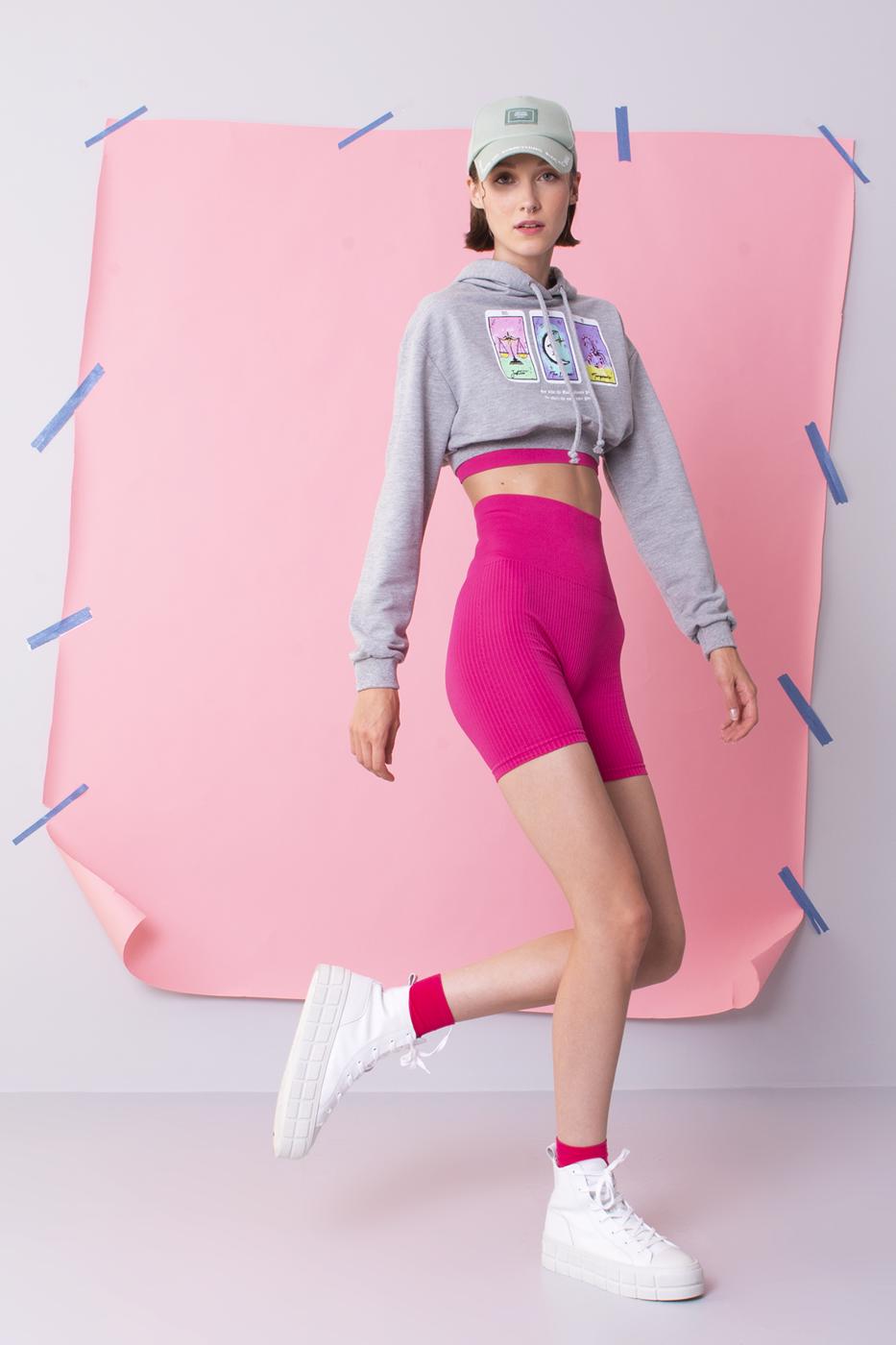 BSL Women Rib Knit Capri Sports Leggings - Dessau-Rosslau