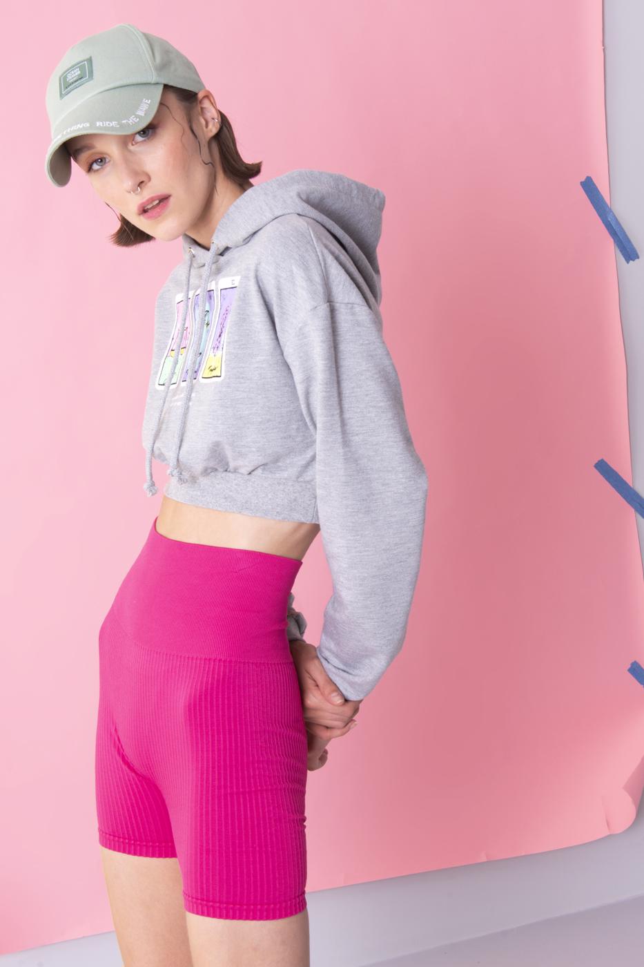 BSL Women Rib Knit Capri Sports Leggings - Dessau-Rosslau