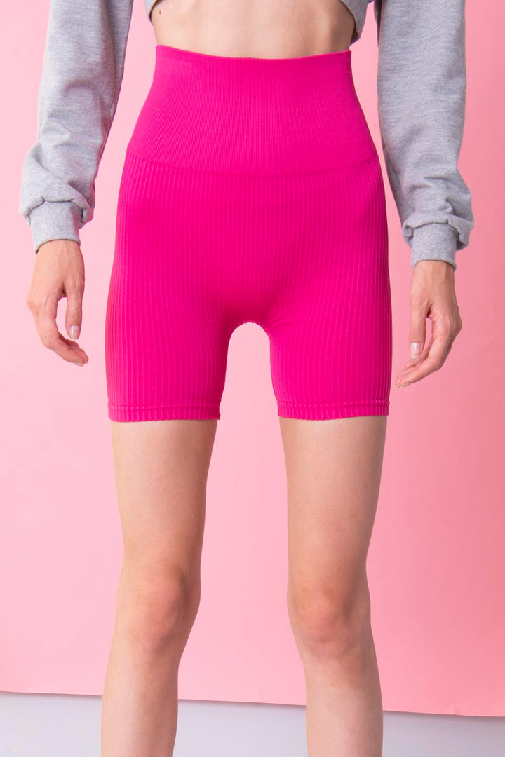 BSL Women Rib Knit Capri Sports Leggings - Dessau-Rosslau