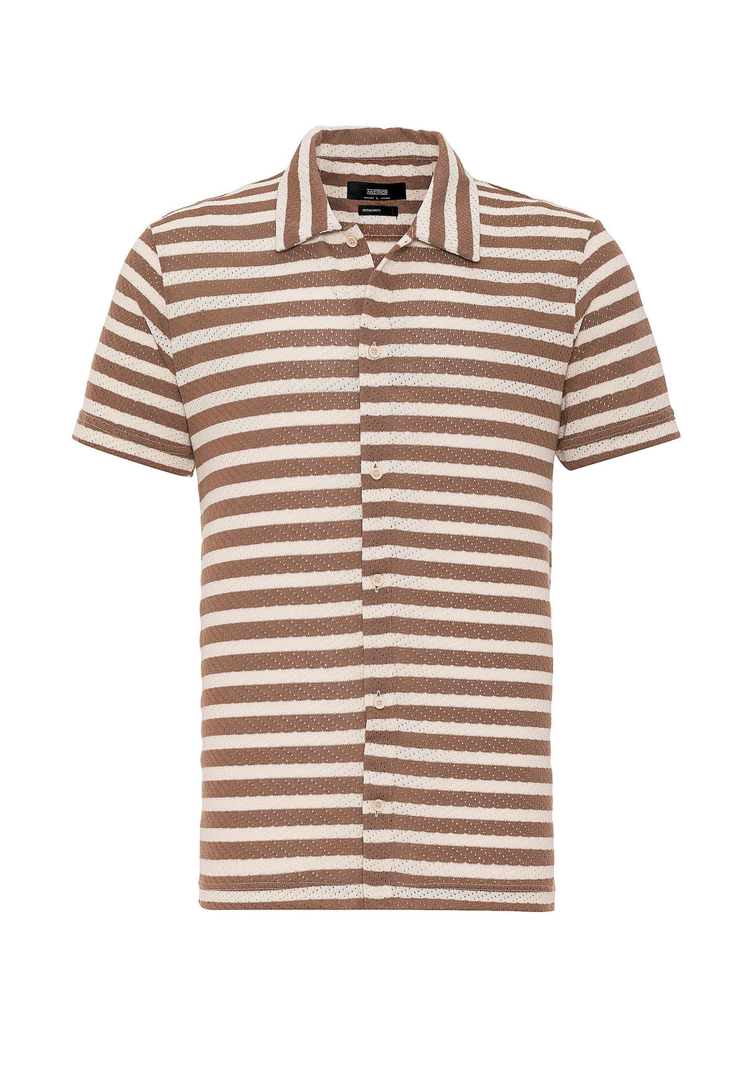 ANT Short Sleeve Striped Men's Knitwear Shirt - Rheda-Wiedenbrück