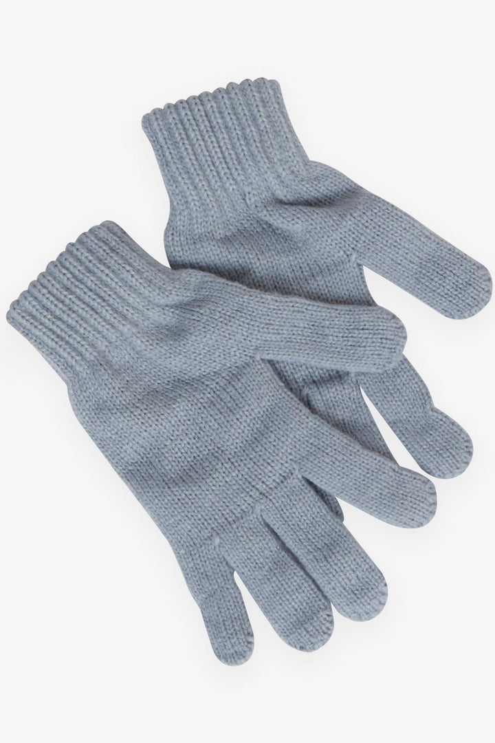 BRE Kitty Girl Child Scarf Hat Set 3 Piece Pom Pom Embroidered 4-8 Years, Gray - Chesterfield