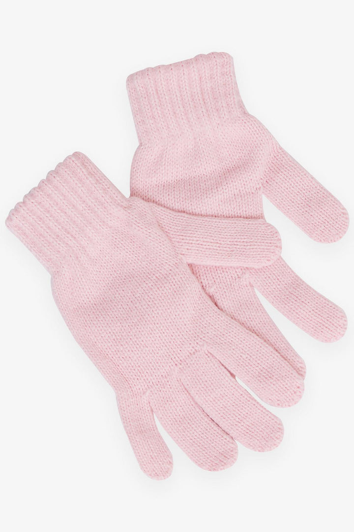 BRE Kitty Girl Child Scarf Hat Set with Crested Pom Pom, 4-8 Years, Pink - Lucerne