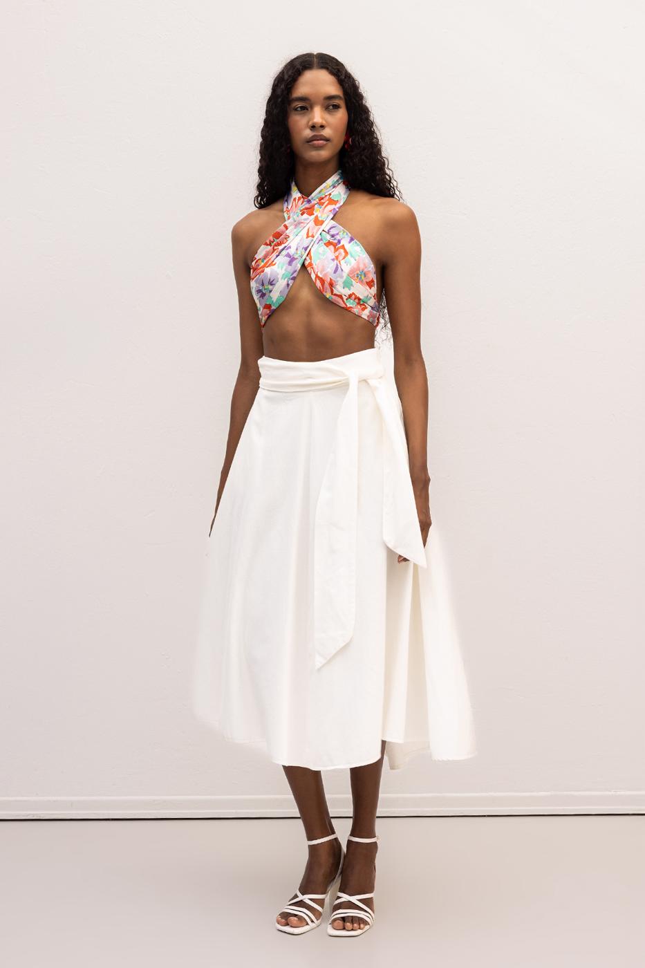 BSL Women Flared Midi Skirt - Fontenay-sous-Bois