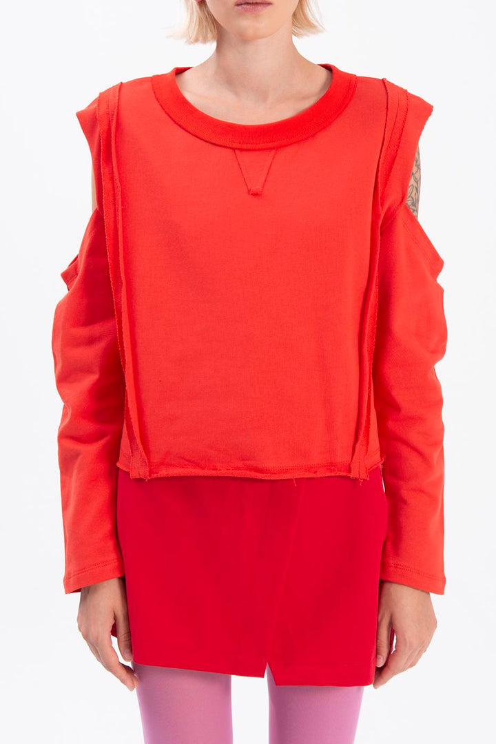 BSL Women Sleeve cut out sweatshirt - Berriozábal