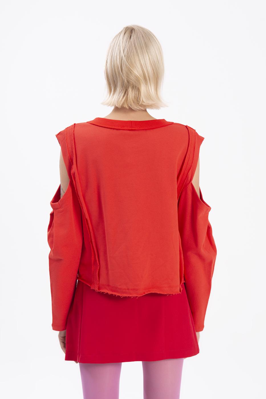 BSL Women Sleeve cut out sweatshirt - Berriozábal