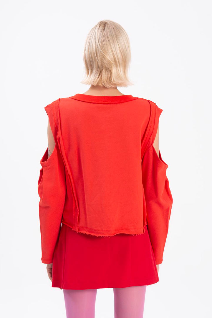 BSL Women Sleeve cut out sweatshirt - Berriozábal
