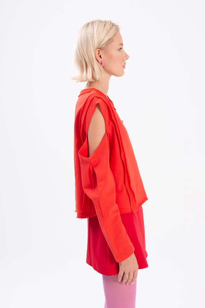 BSL Women Sleeve cut out sweatshirt - Berriozábal