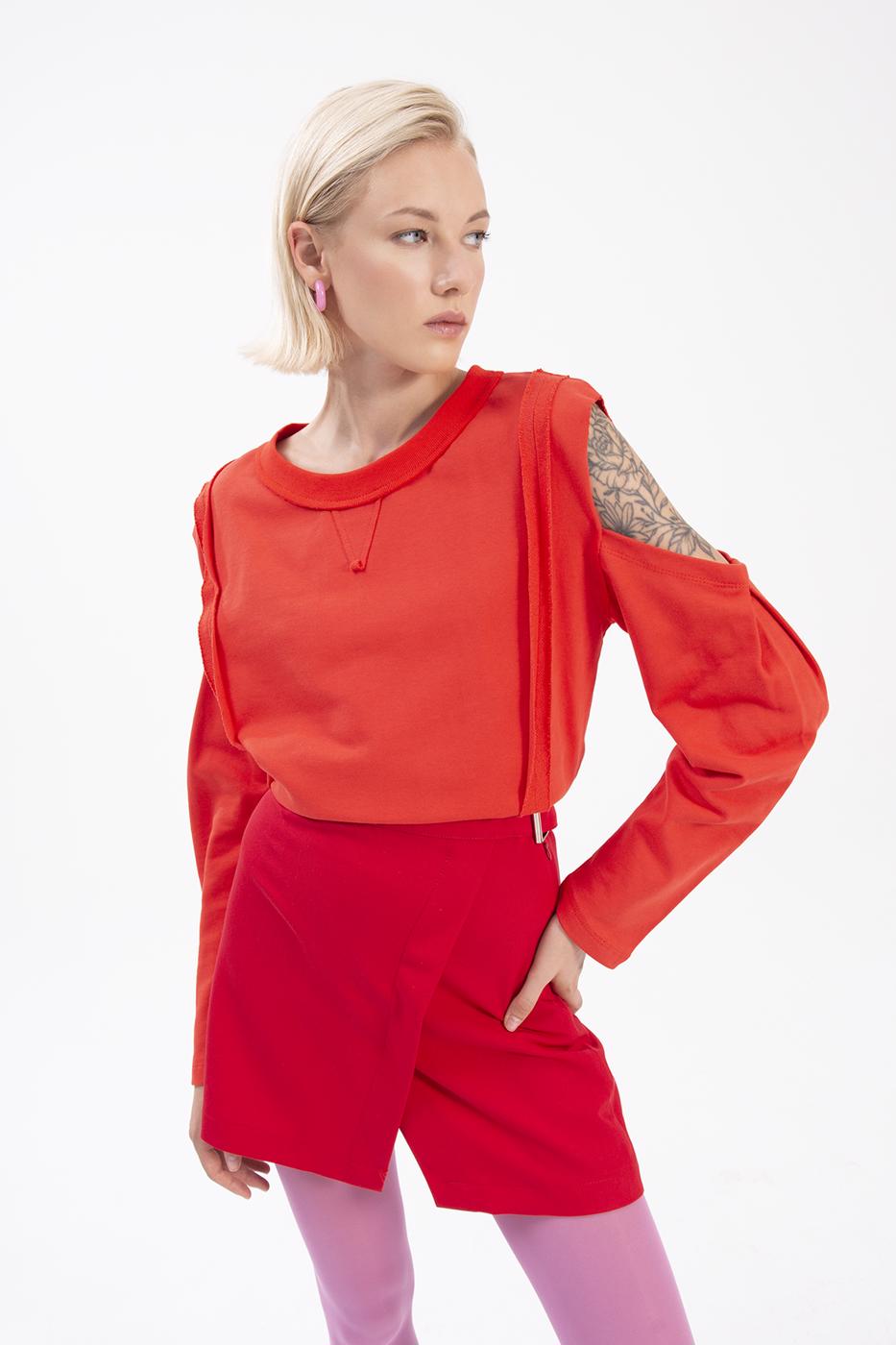 BSL Women Sleeve cut out sweatshirt - Berriozábal