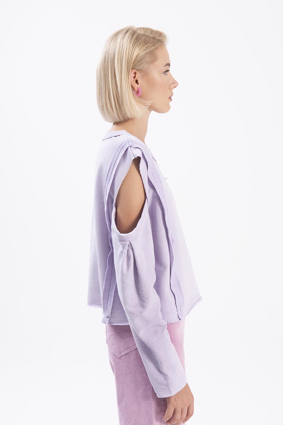 BSL Women Sleeve cut out sweatshirt - Chieti