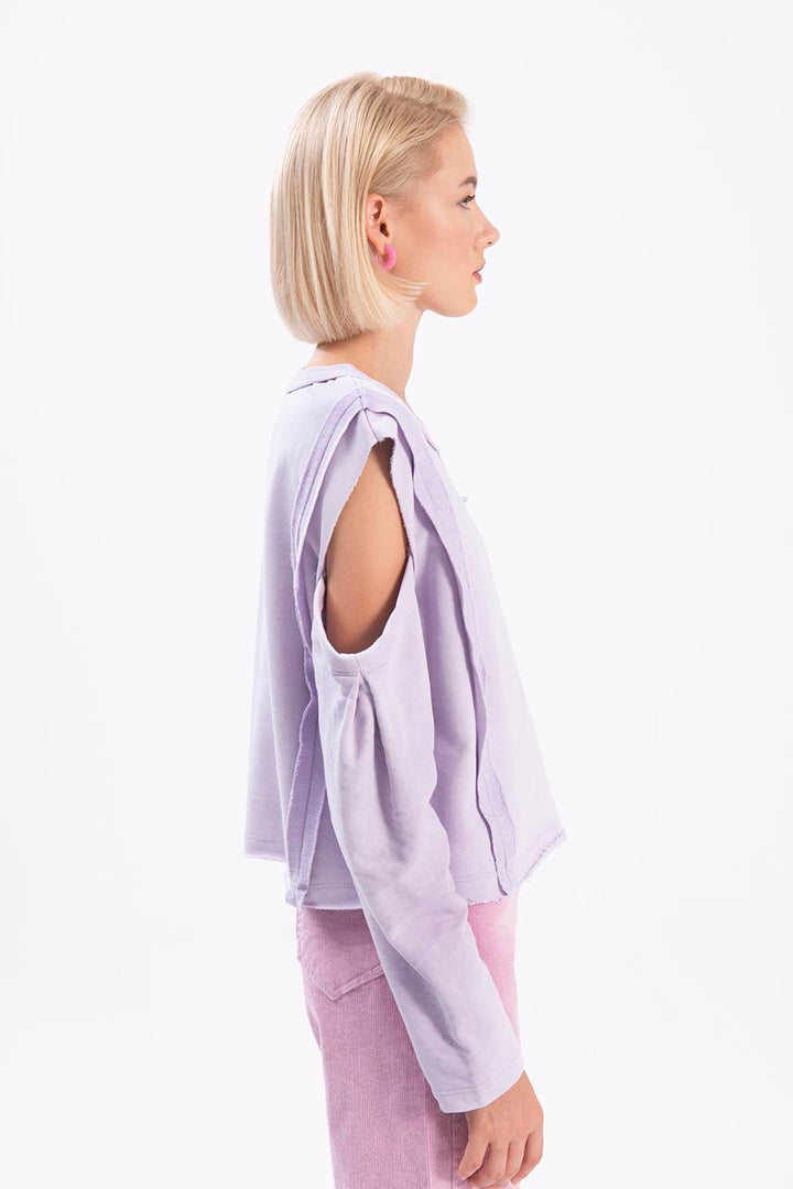 BSL Women Sleeve cut out sweatshirt - Chieti