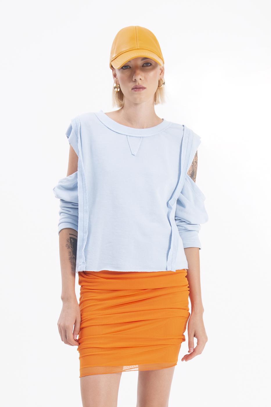 BSL Women Sleeve cut out sweatshirt - Frontera