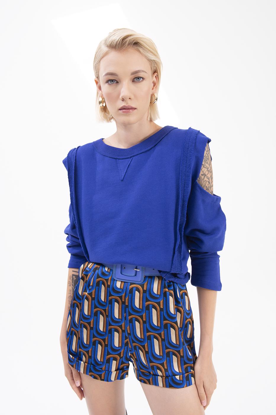 BSL Women Sleeve cut out sweatshirt - Clifton