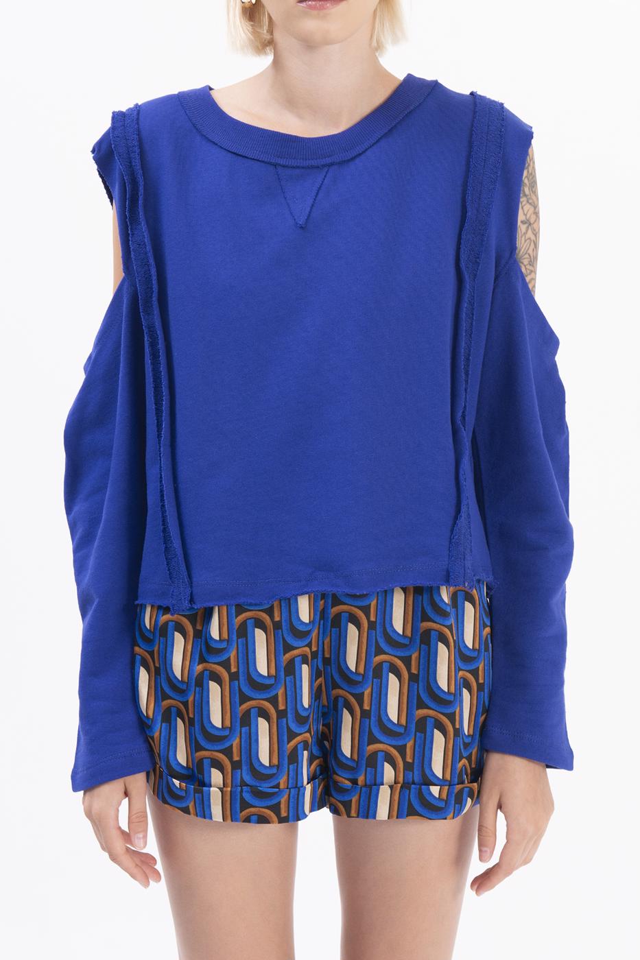 BSL Women Sleeve cut out sweatshirt - Clifton