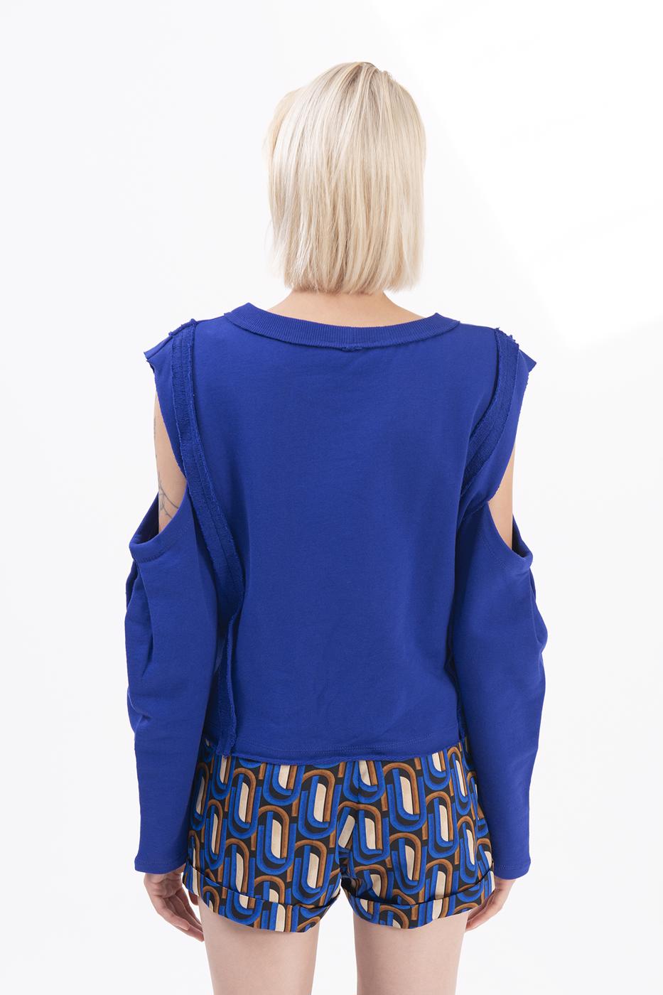 BSL Women Sleeve cut out sweatshirt - Clifton