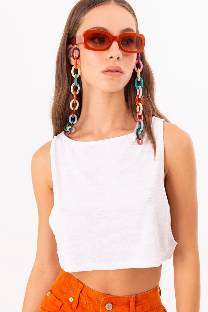 BSL Women Sleeveless Crop Blouse - Gisborne