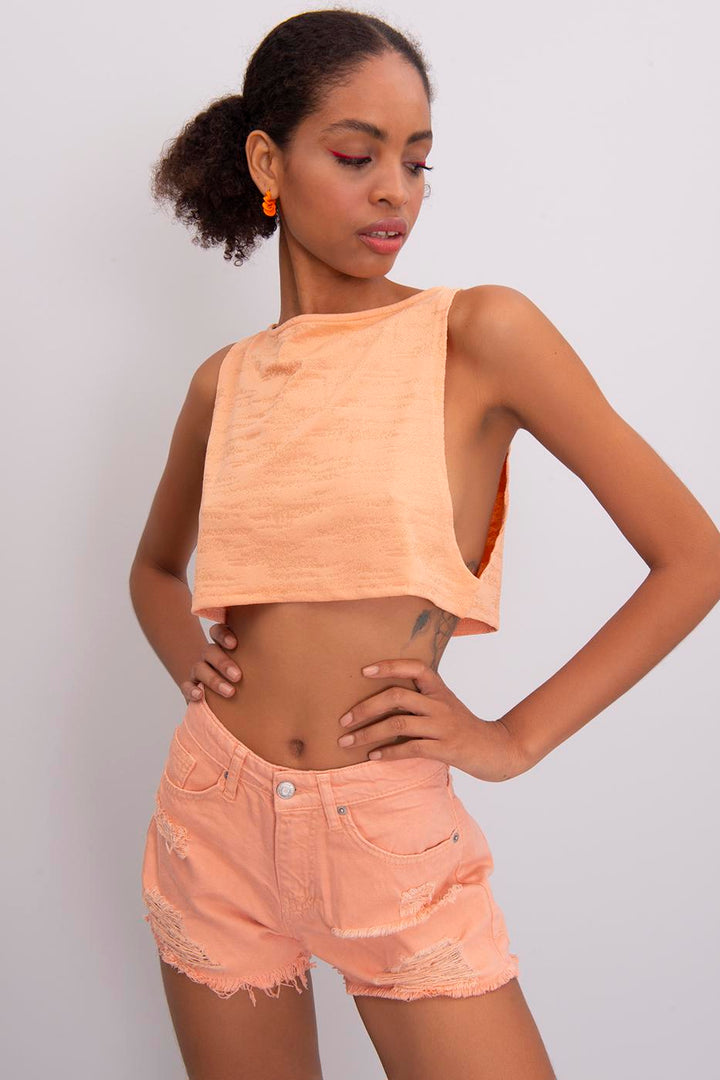 BSL Women Sleeveless Crop Blouse - Knoxville