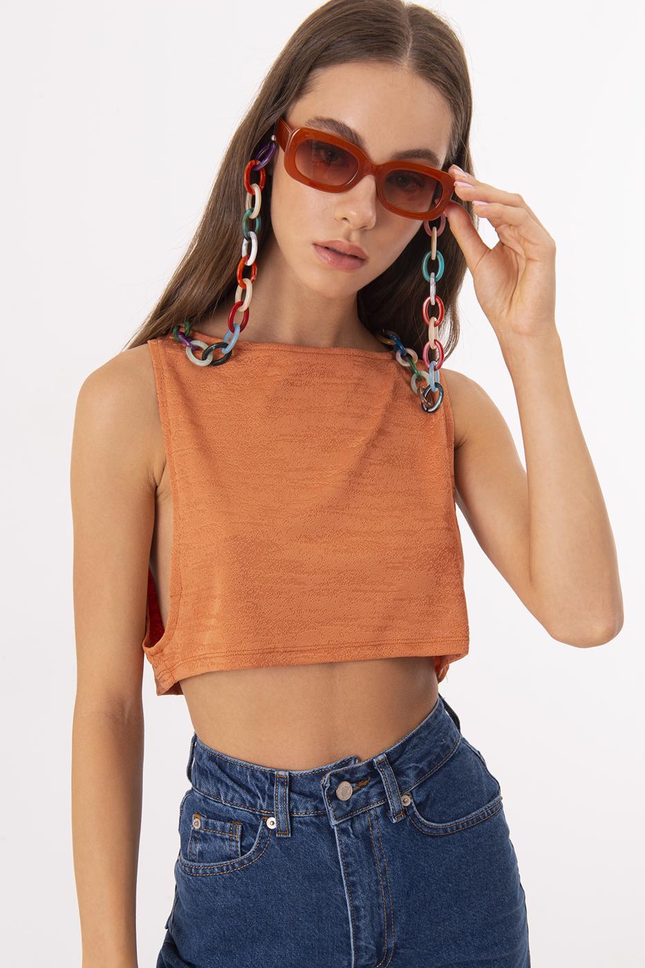 BSL Women Sleeveless Crop Blouse - Temecula