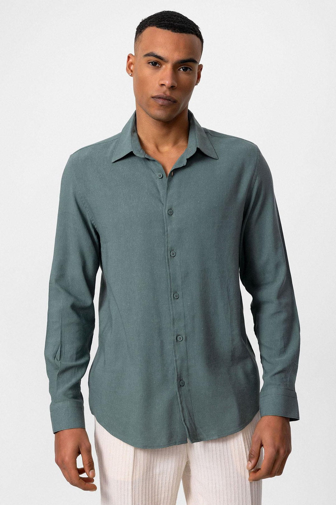 ANT Long Sleeve Linen Shirt - Placentia