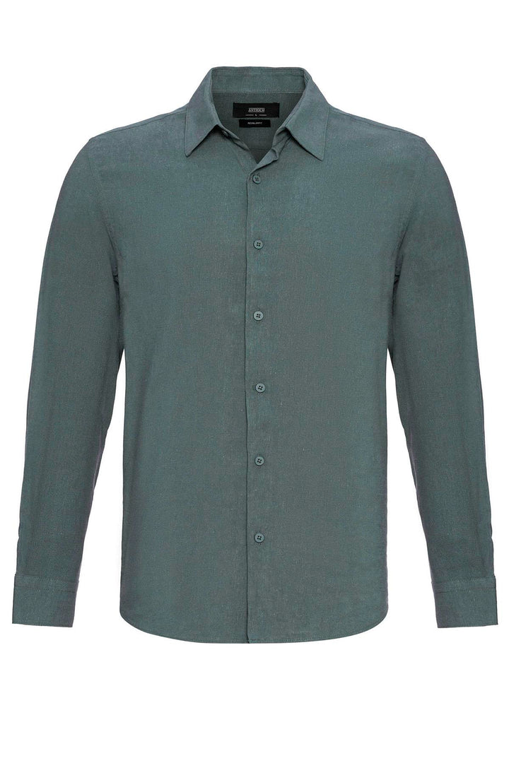 ANT Long Sleeve Linen Shirt - Placentia